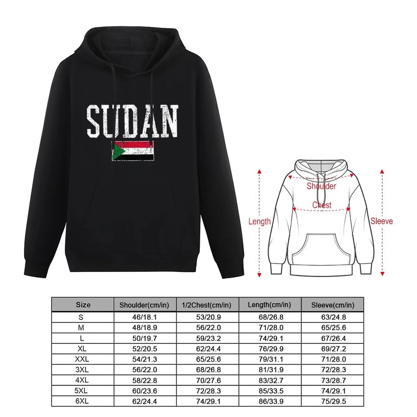 Unisex Sudan Hoodie